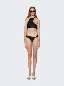 Women | Courrèges | Twist Tech Jersey Swim Bottoms | Black