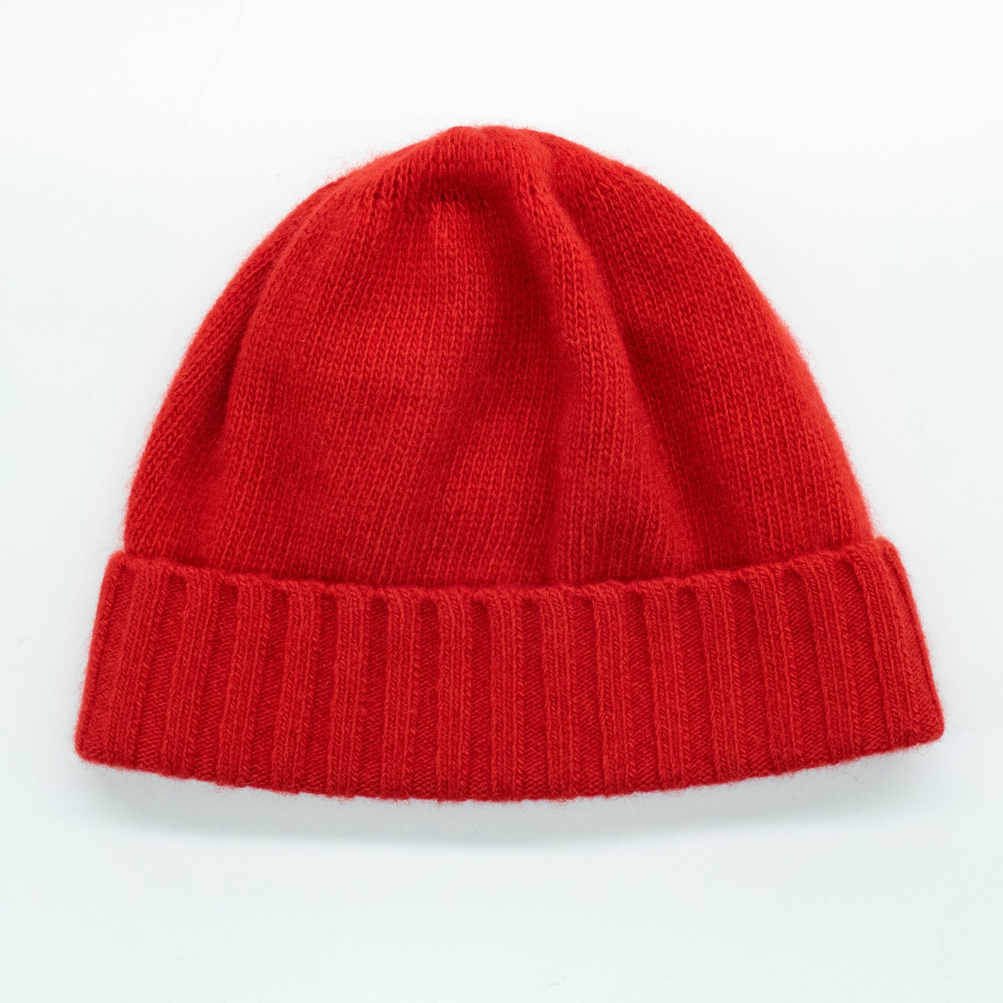 Kids | Cashmere Beanie Hat | Fire Red