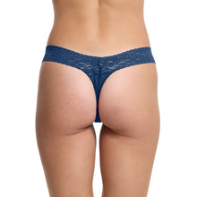 Flora Lace Low Rise Thong | Night Owl (Blue)
