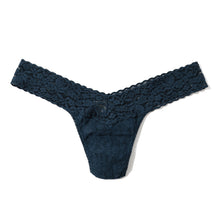 Flora Lace Low Rise Thong | Night Owl (Blue)