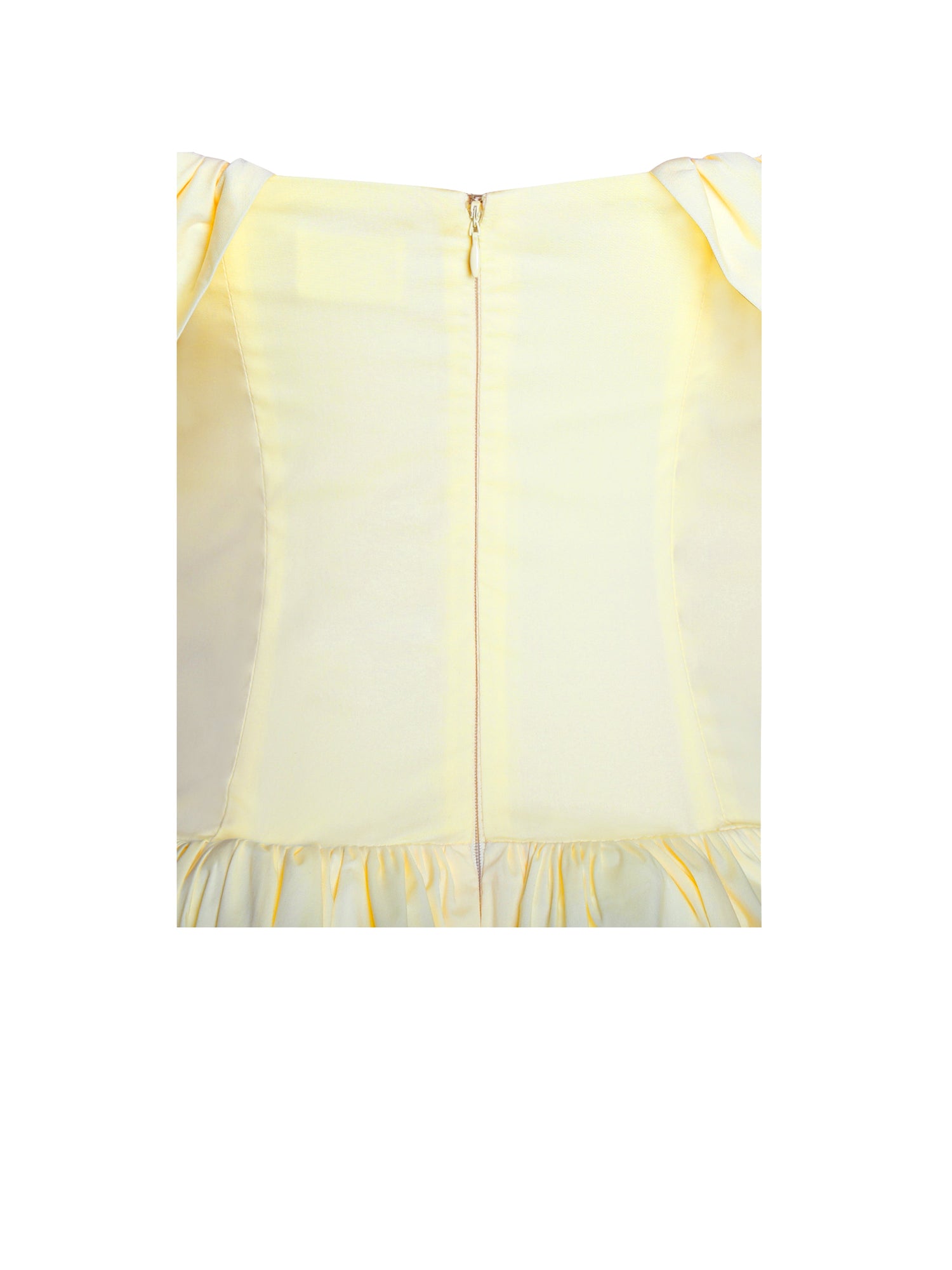 Umika Bubble Hem Mini Dress | Butter Yellow