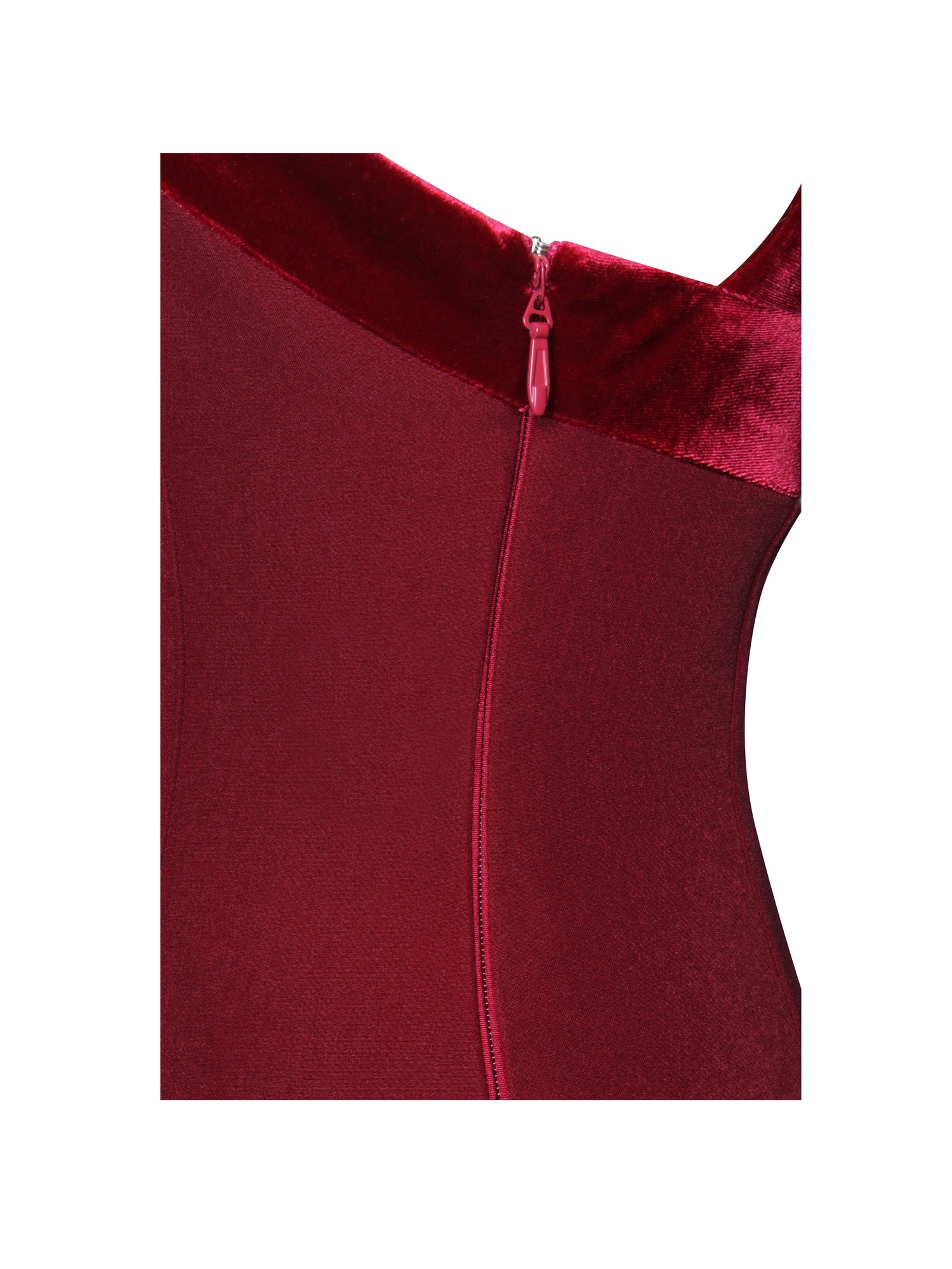 Barbra Cross Straps Bodycon Mini Dress with Bubble Hem | Red