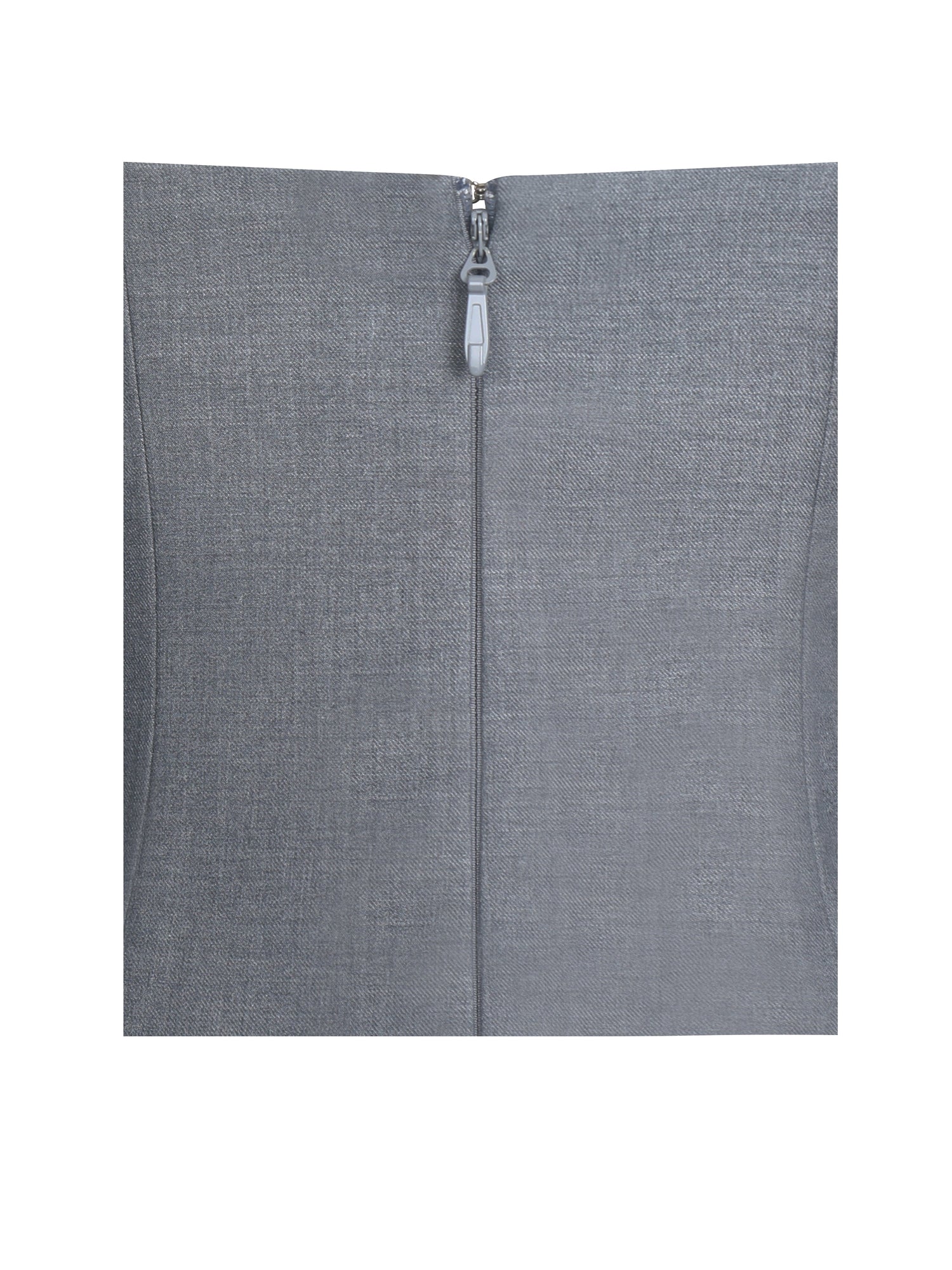 Daisy Drop Waist Fur Trim Halter Mini Dress | Grey