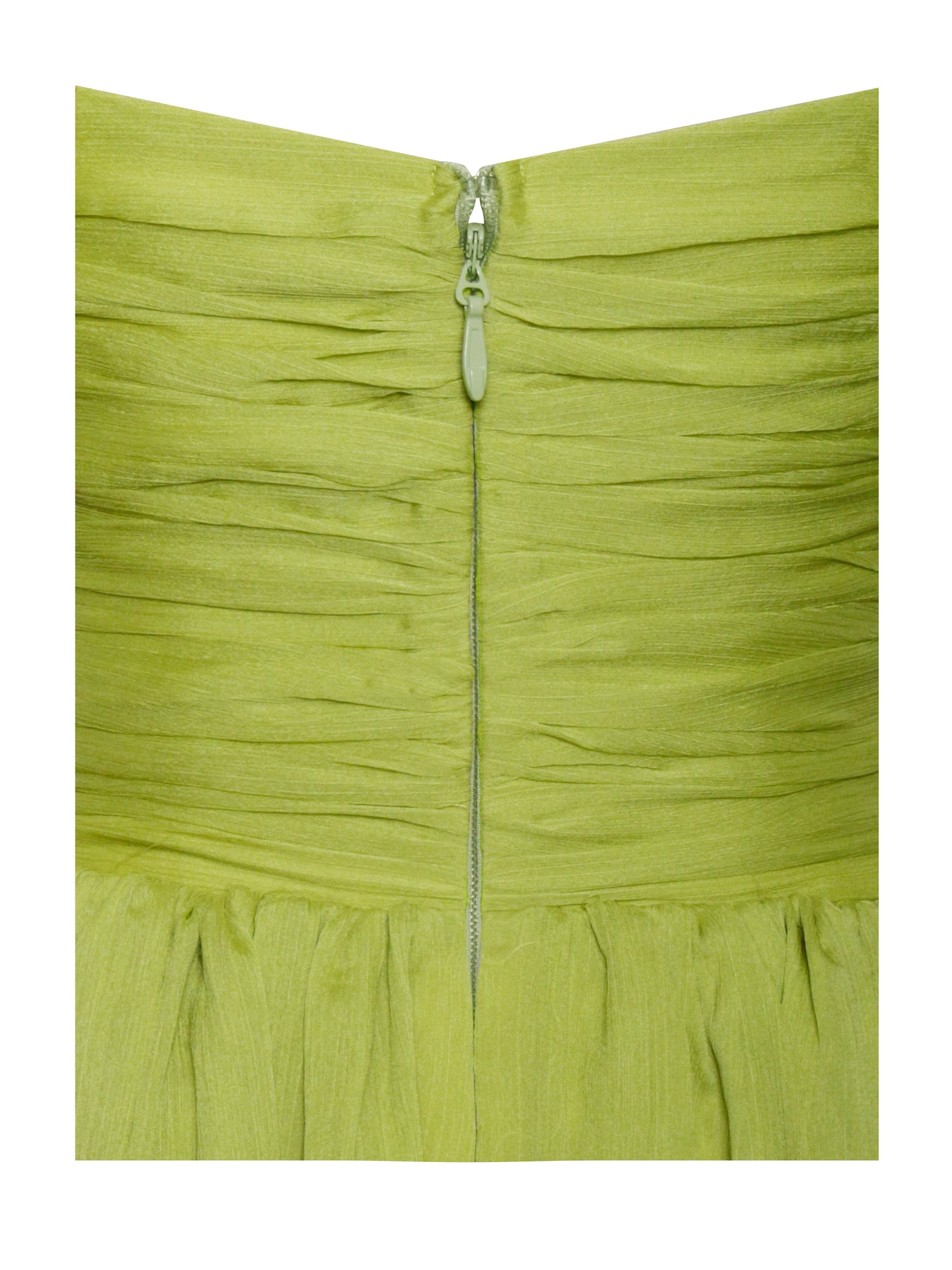 Frani Layered Mesh Mini Dress | Olive Green