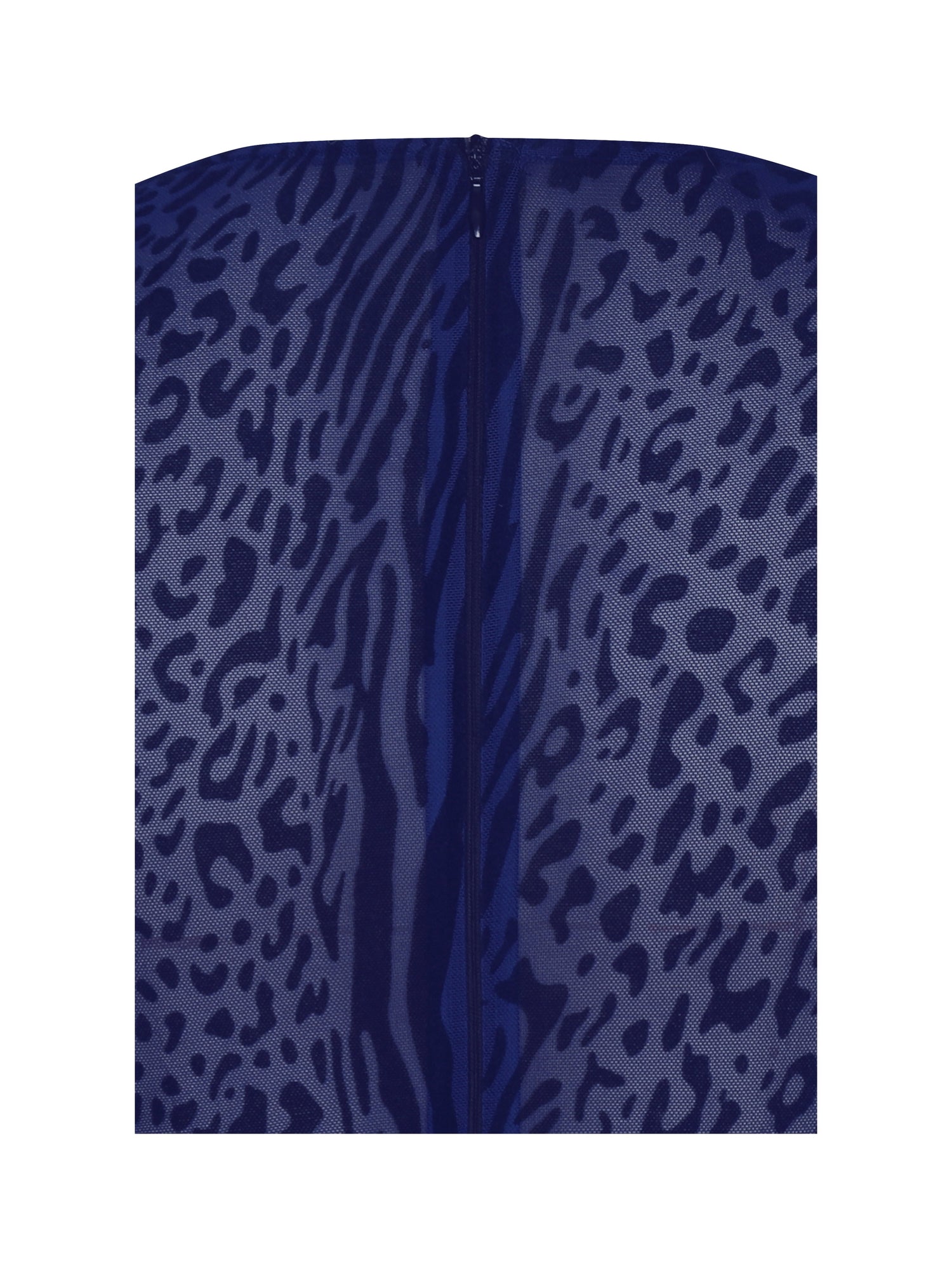 Ilyse V-Neck Plunge Animal Print Mermaid Hem Maxi Dress | Navy