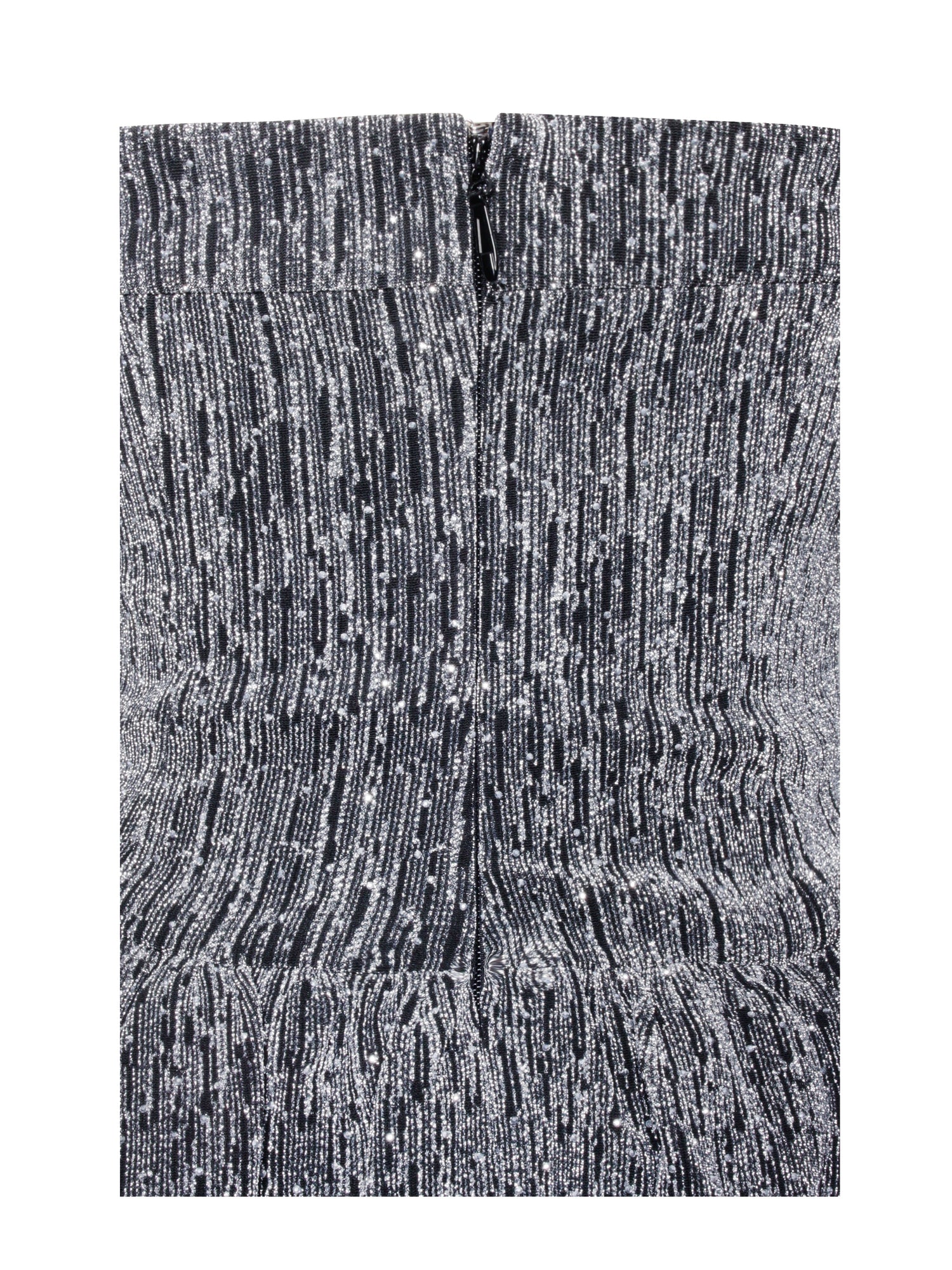 Naomie Crystal Embellished Bubble Hem Halter Mini Dress | Silver/Grey