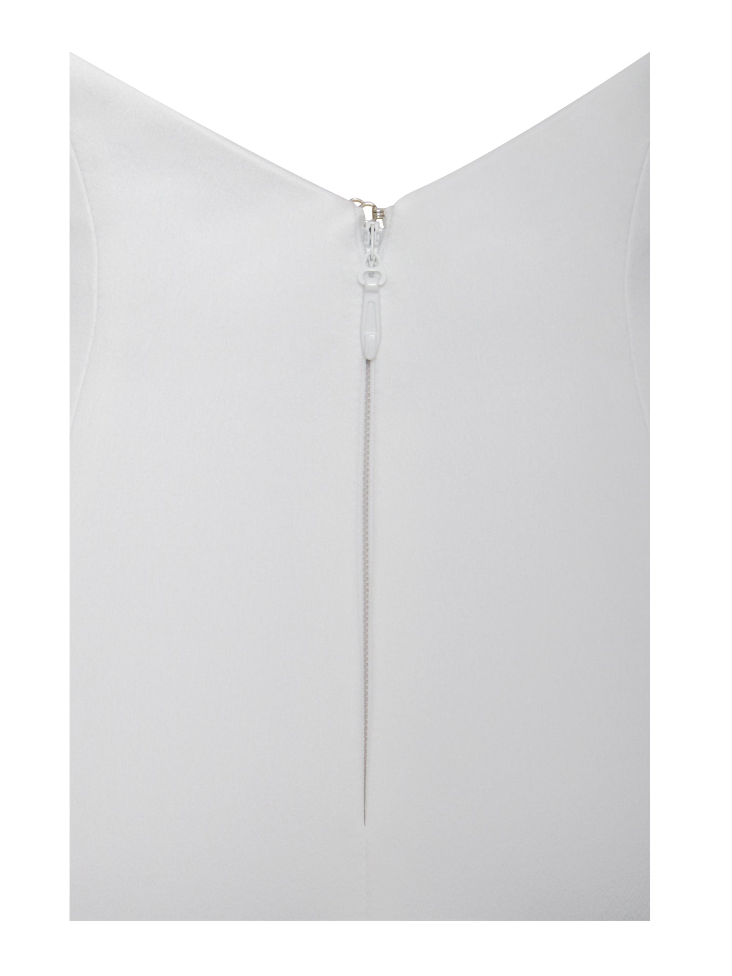 Ori Halter Neck Crystal Pearl Mini Dress | White