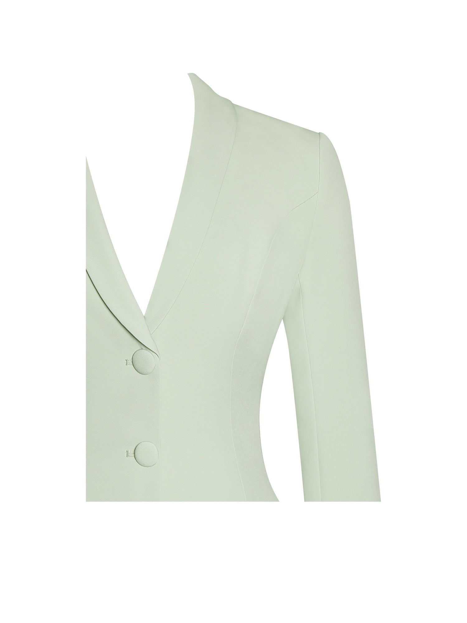Delia Blazer Dress with Pleated Detail | Pistachio Green