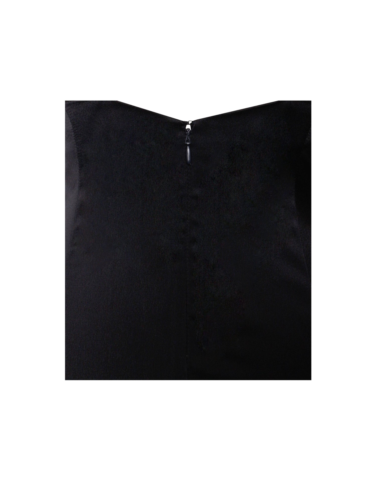 Eleanor Bow Satin Gown | Black and White