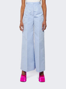 Women | Stella McCartney | High-waisted Wide Leg Trousers | Dusty Blue