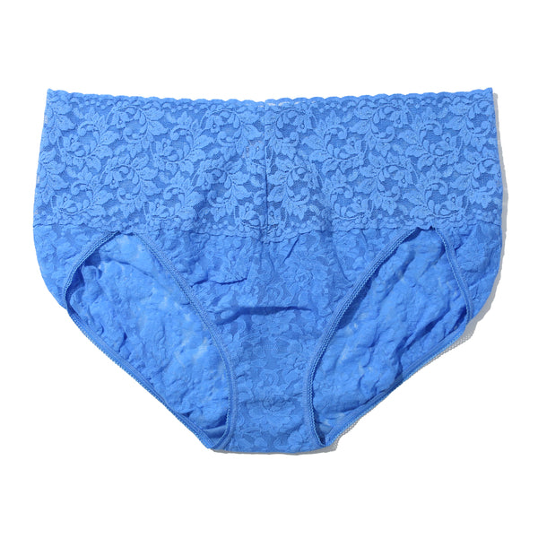 Plus Size Retro V-Kini | Take The Plunge (Blue)