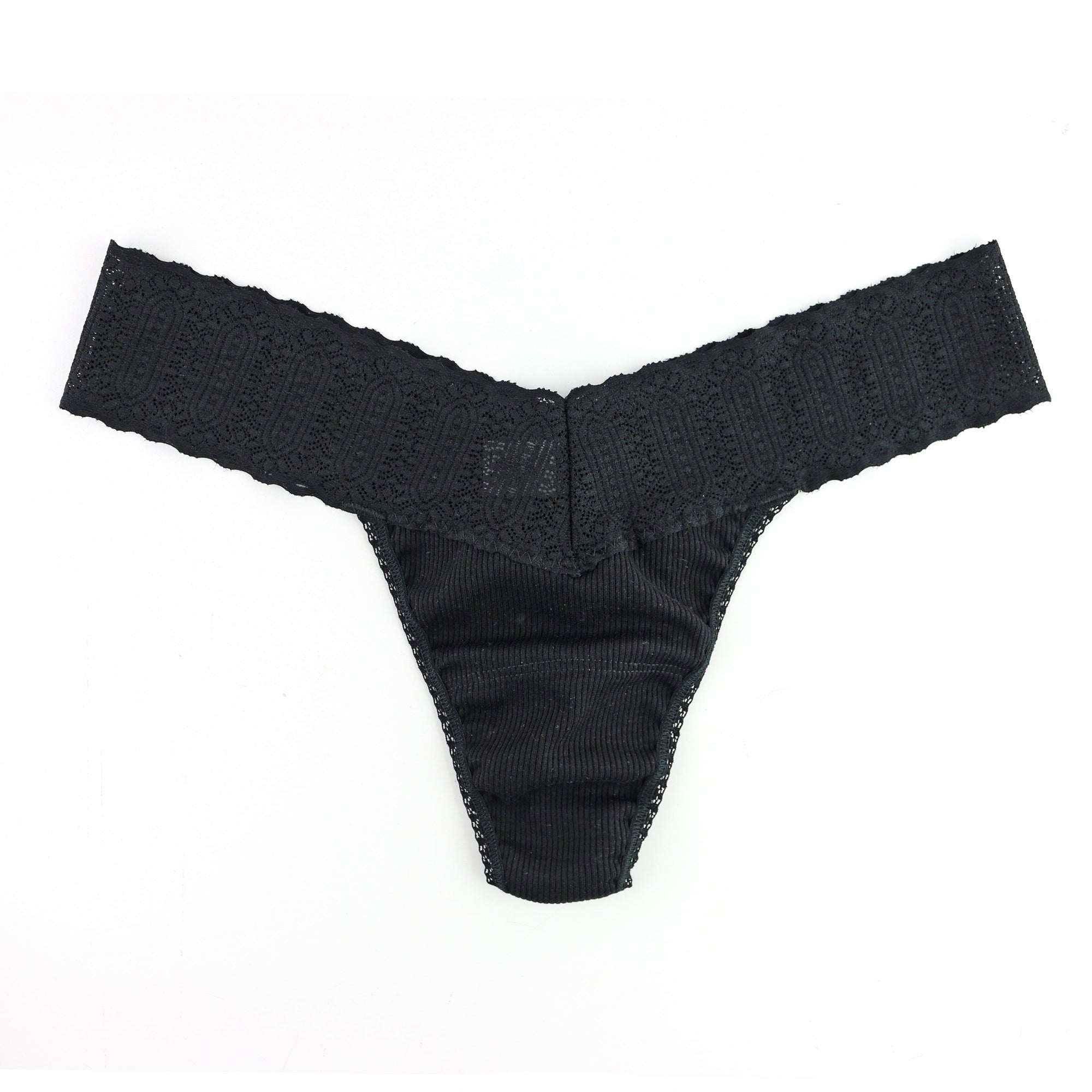 Eco Rx Low Rise Thong | Black
