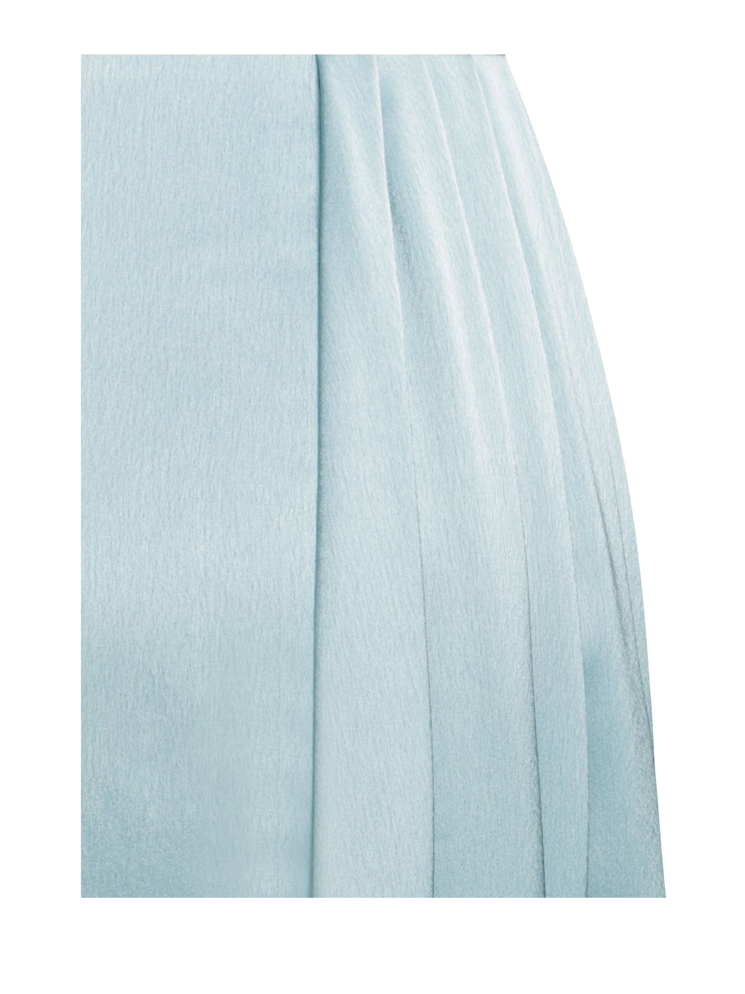 Elayna Strappy Satin Corset High Slit Gown | Pale Blue