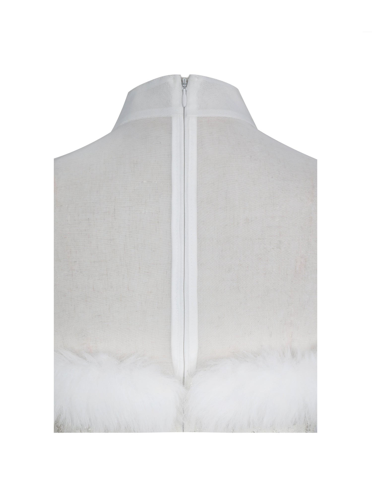 Taylor Fur Trimmed Beaded Boucle Mini Dress | Ivory
