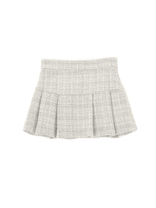 Girls | Boucle Skirt | Cream/Silver