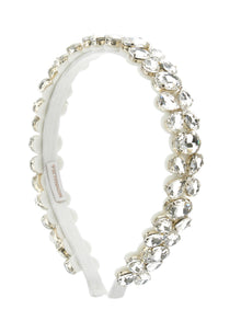 Girls | Amira Headband With Rhinestones | Cream