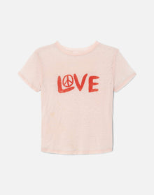 Womens | Classic Tee Love And Peace | Pink Salt