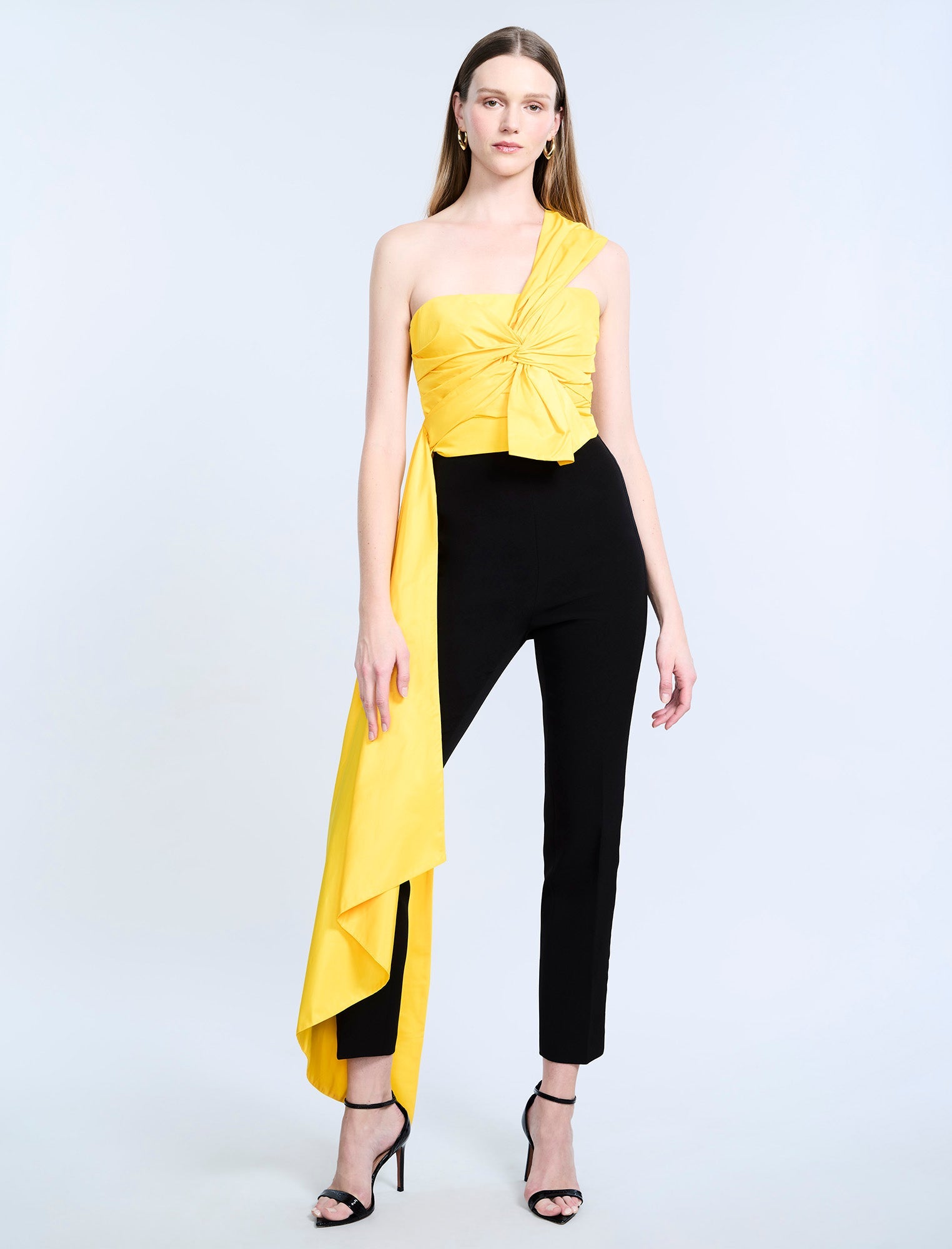 Bustier with Long Train | Sunshine Yellow