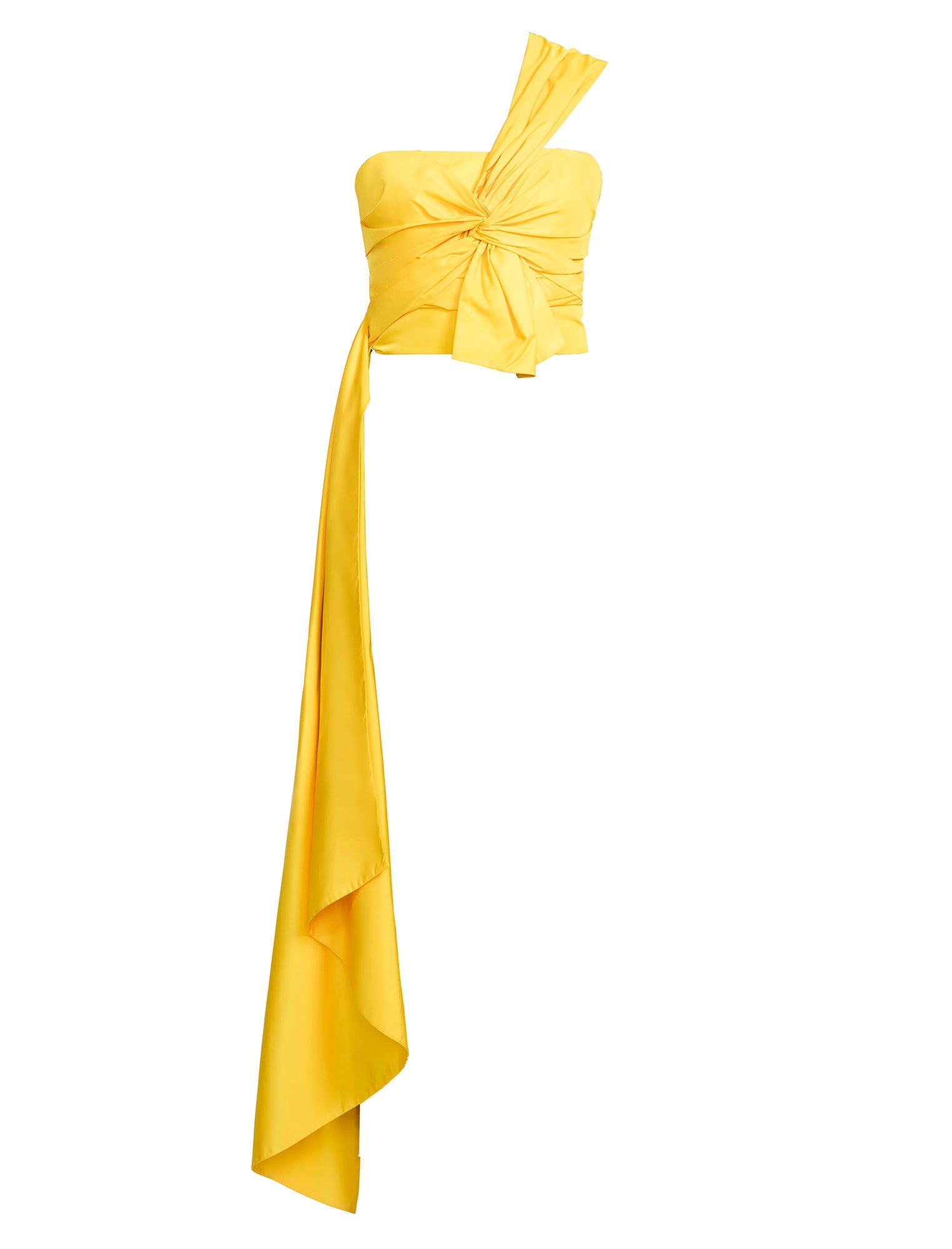 Bustier with Long Train | Sunshine Yellow