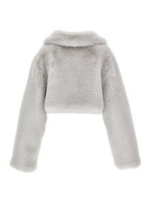 Girls | Plush Jacket | Pearl Grey