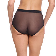 Mesh High Cut French Brief | Black