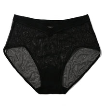 Mesh High Cut French Brief | Black