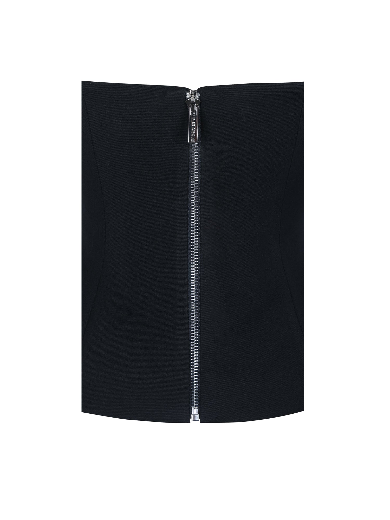 Quinette Peplum Top with Beaded Asymmetrical Cape | Black