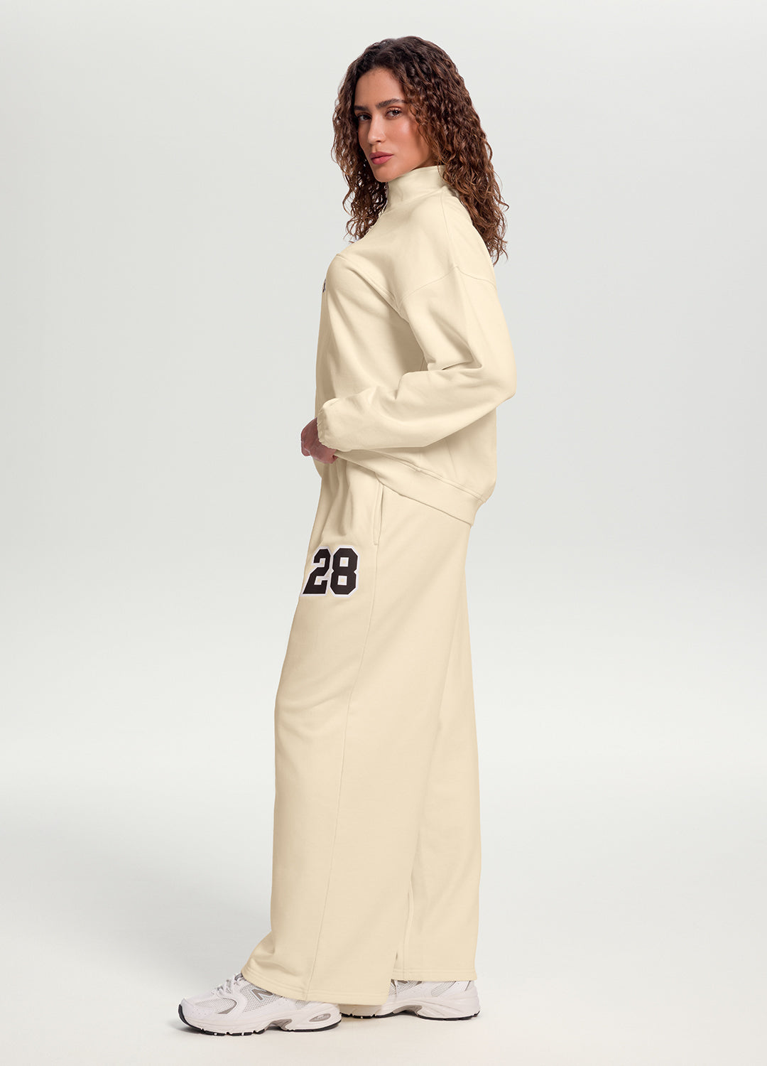 Better League Wide-Leg Sweatpants | Creamy White