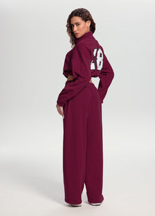 Better League Wide-Leg Sweatpants | Burgundy