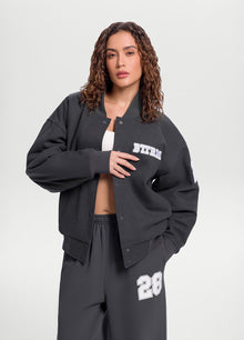 Better League Varsity Jacket | Charcoal