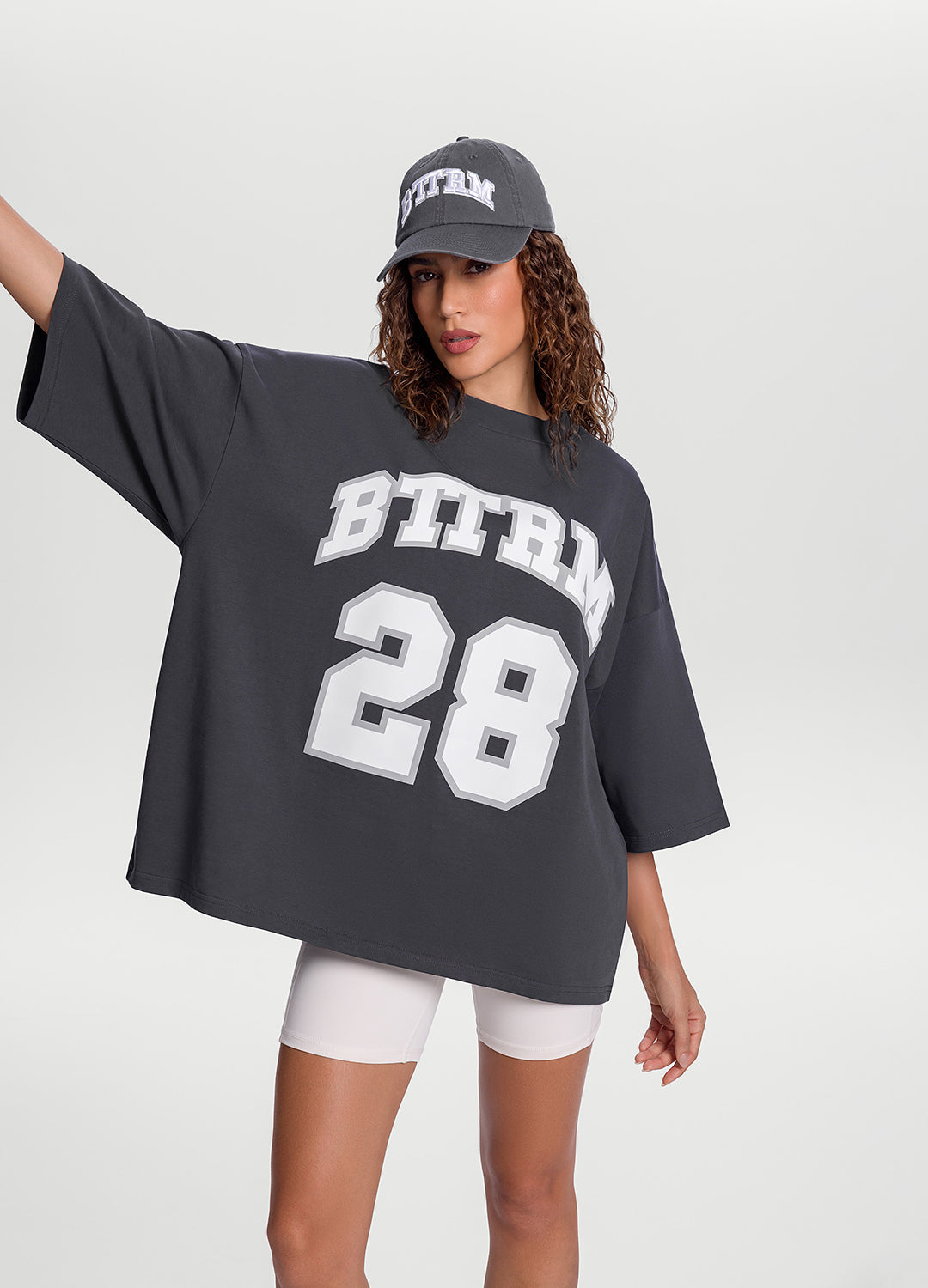 Better League Oversized Tee | Charcoal