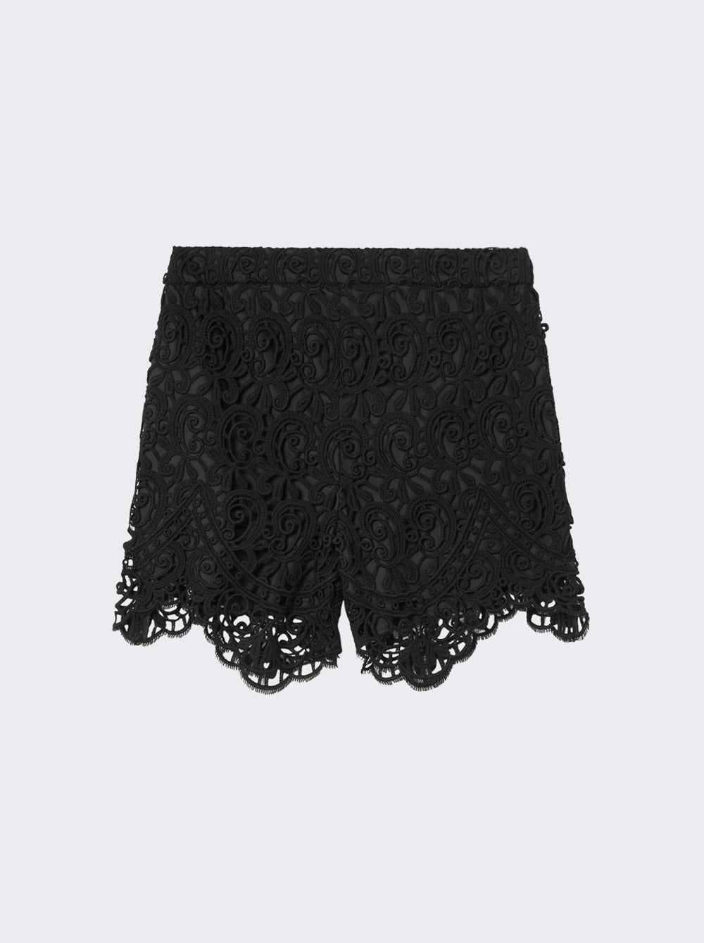 Women | BURBERRY | Lace Biker Shorts | Black