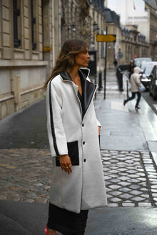 Dakota Reversible Coat | Black & White