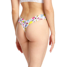 Signature Lace Low Rise Thong | White x Multi (V2)