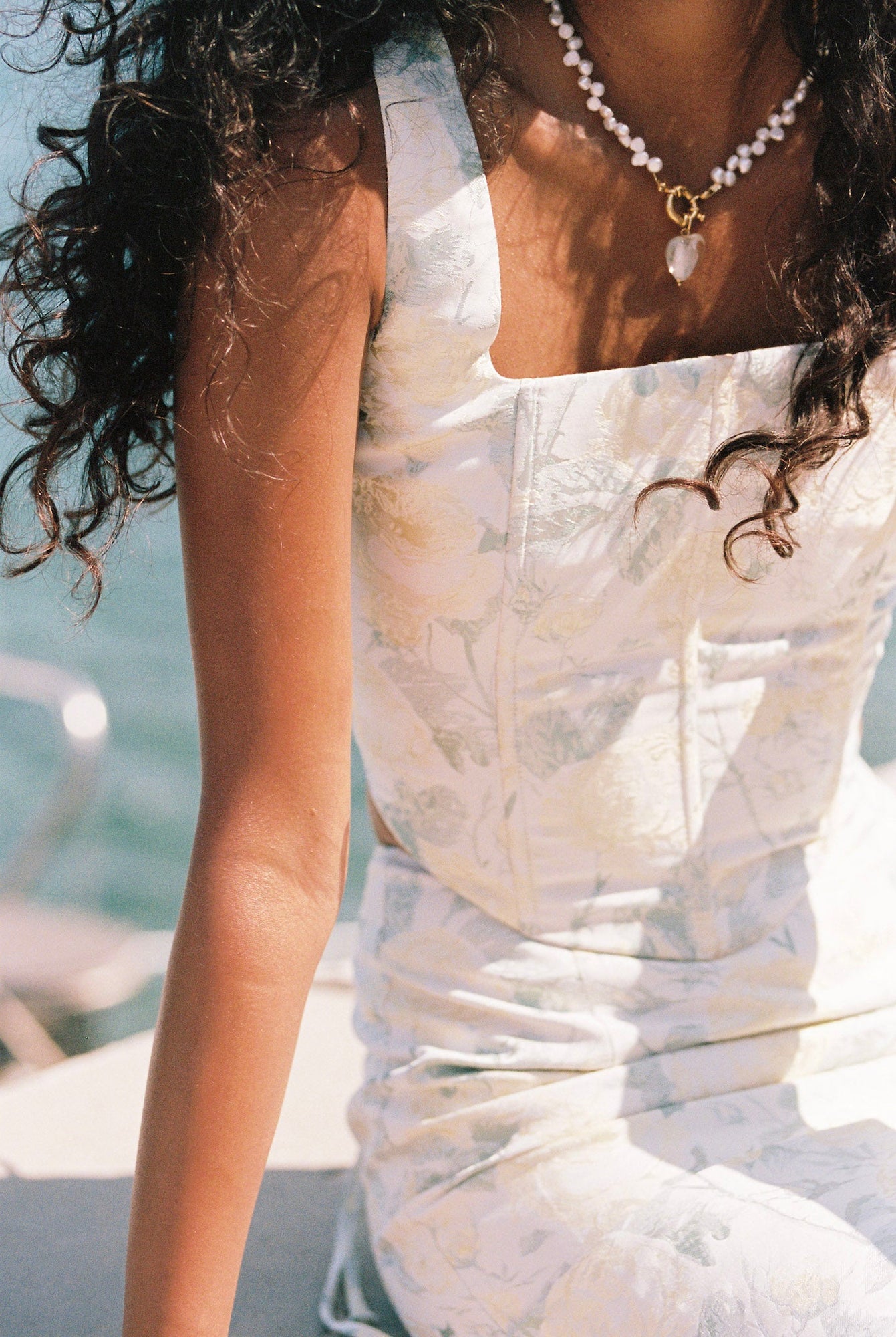 Andie Corset Top | Sage Floral