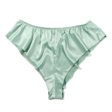 Satin Sleep Flutter Tanga | Green Tea