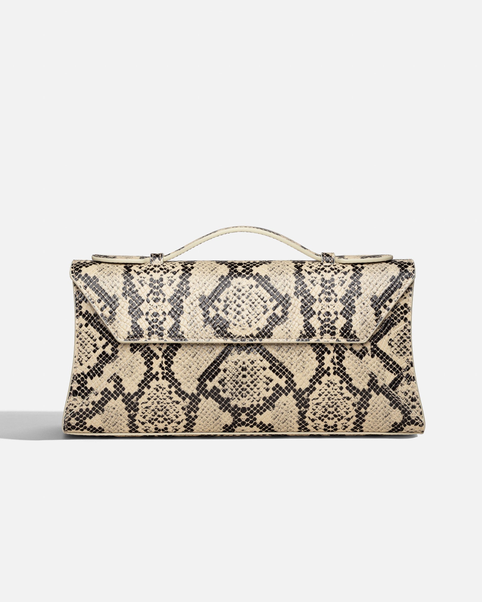 Cassandra Clutch | Dark Printed Python