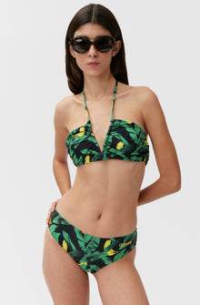 Halter Bikini Top | Banana Tree Black