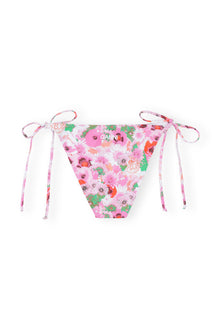 Recycled Printed String Bikini Brief | Sugar Plum