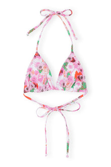 Recycled Printed String Bikini Top | Sugar Plum