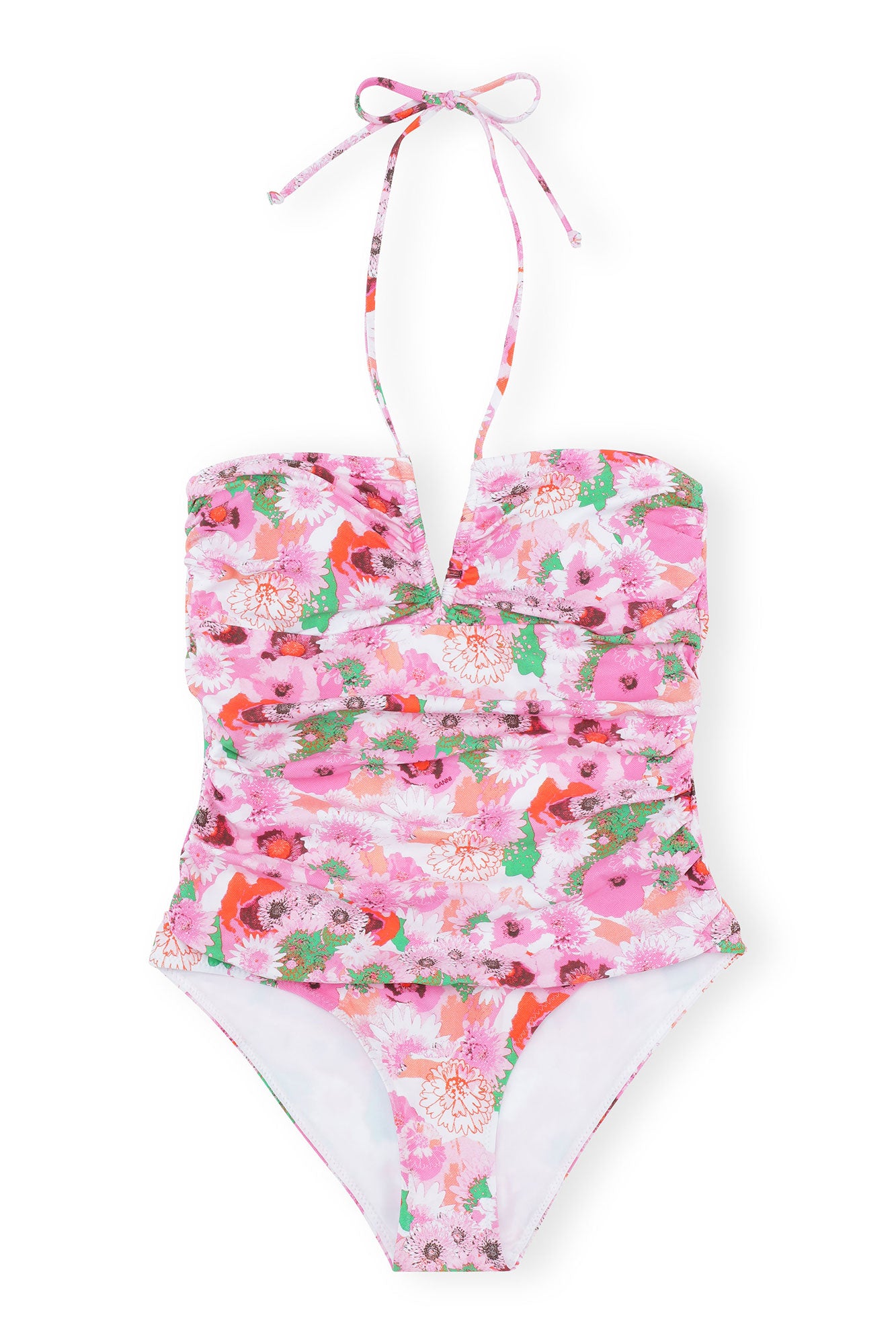 Recycled Printed V-String Swimsuit | Sugar Plum