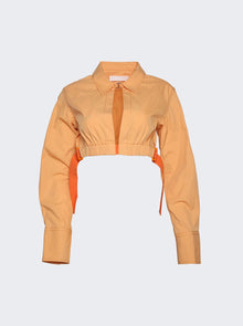 Women | Dion Lee | Slouchy Slider Shirt | Washed Orange