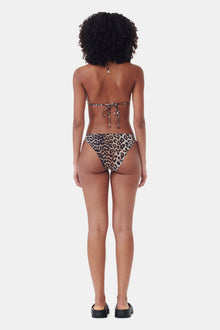 Recycled Leopard Printed Emblem Mini Briefs | Leopard