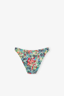 Recycled Printed Lowrise Wave Bikini Briefs | Multicolor