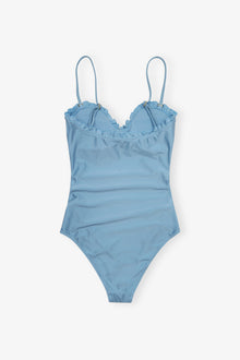 Shine Swim Gathered Swimsuit | Glacier Lake