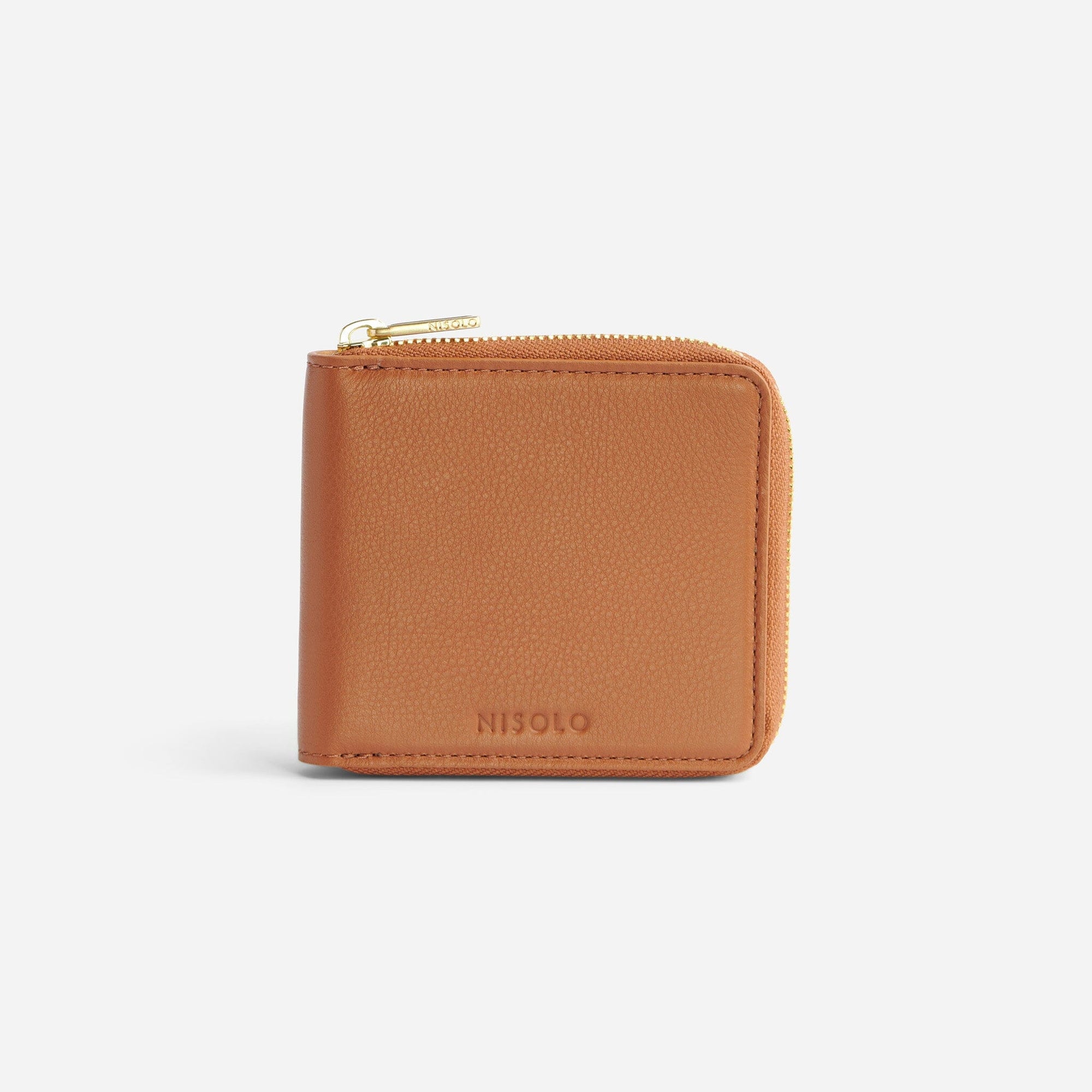 Remi Zip Wallet Caramel Nisolo