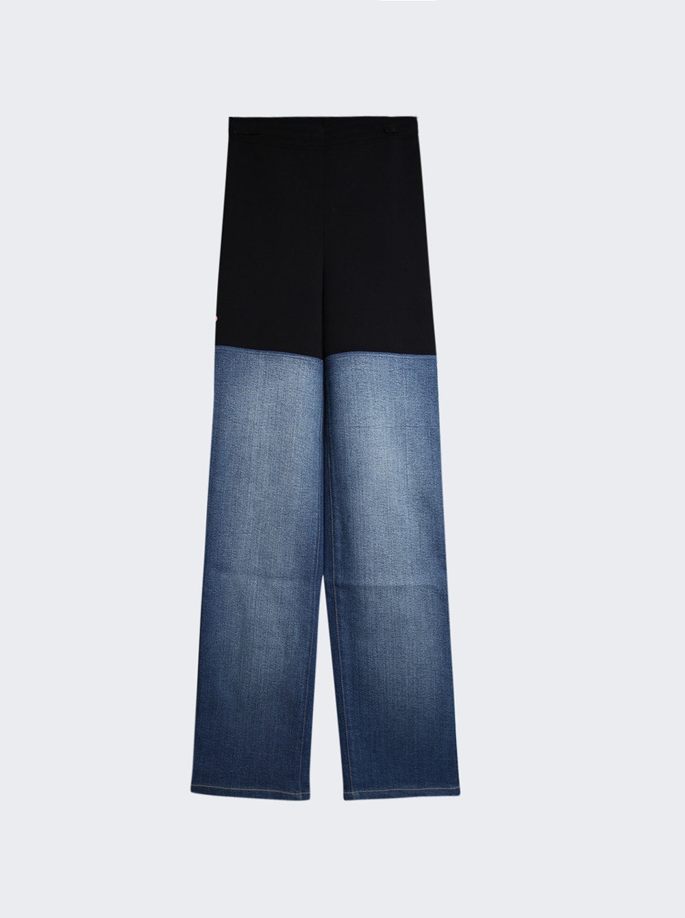 Women | ALAÏA | Contrast Denim Pants | Blue
