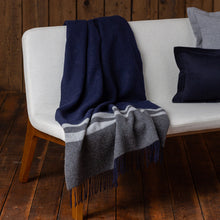 Canyon Throw | Navy/Dark Grey/Ivory