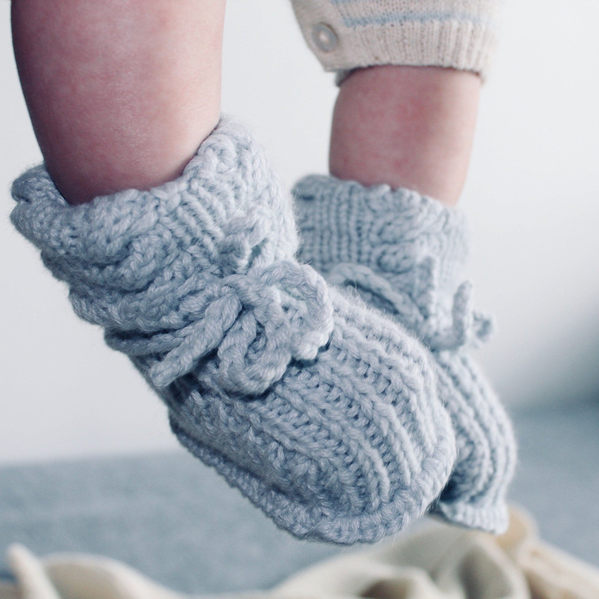 Baby Booties | Light Blue
