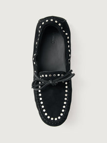 Calla Suede Studs | Black